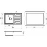 Кухонная мойка GRANULA GR-8601 сланец 8601 CLAHEC