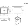 Кухонная мойка GRANULA 5805 черный 5805 CHEPHYII
