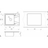 Кухонная мойка GRANULA GR-6201 базальт GR-6201_bazalt