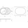 Кухонная мойка GRANULA СТАНДАРТ ST-7601 черный 7601 CHEPHYII