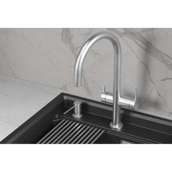 Кухонный смеситель GRANULA KITCHEN SPACE KS-8274 Нерж