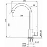 Смеситель для кухни GRANULA ST-4031 антик (бежевый) ST-4031 BEJEBYII
